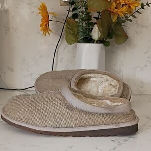 UGG Cream Faux Fur Slippers